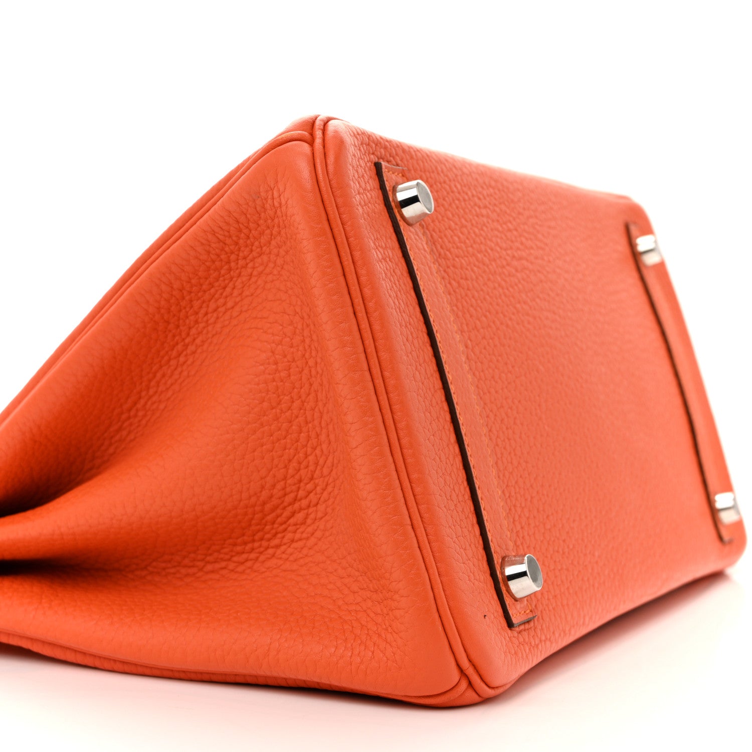Hermes Taurillon Clemence Birkin 30 Feu 9 of 16