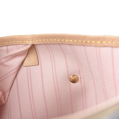Louis Vuitton Damier Azur Neo Neverfull MM Rose Ballerine 9 of 12