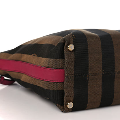 Fendi Pequin Vitello Shoulder Tote Tobacco Amarena 8 of 12