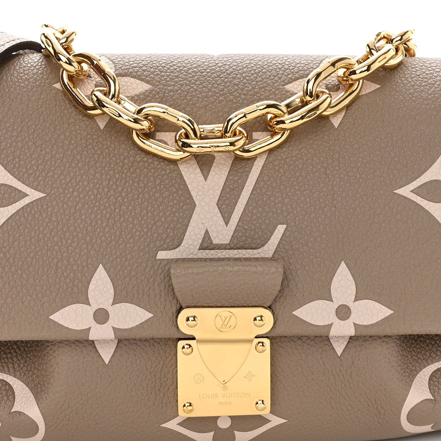 LOUIS VUITTON Empreinte Monogram Giant Favorite Tourterelle Creme