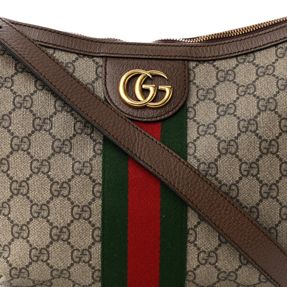 Gucci GG Supreme Monogram Web Small Ophidia Half Moon Hobo Brown 8 of 17
