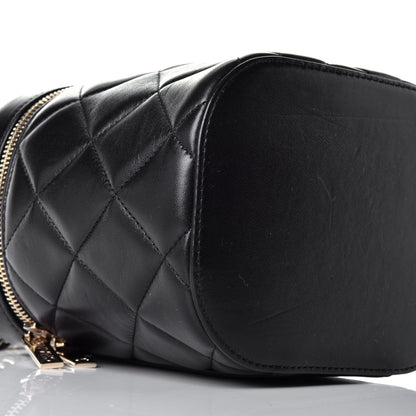 Chanel Lambskin Quilted Trendy Vanity Case Black 9 of 10