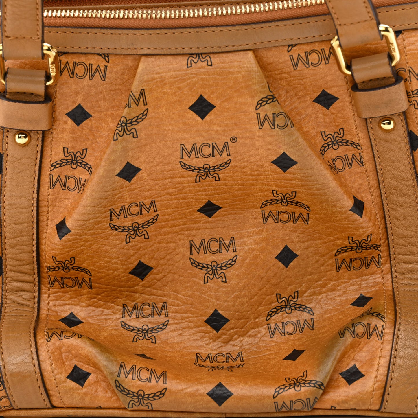 Visetos Medium Essentials Shopper Tote Cognac