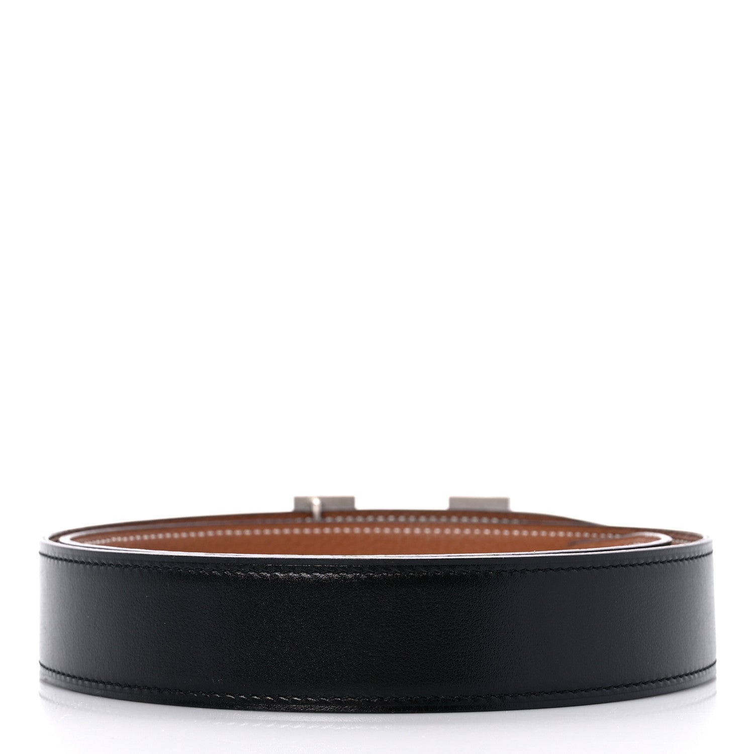 Hermes Box Togo 32mm H Belt 80 Black Gold 2 of 5