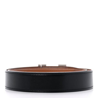 Hermes Box Togo 32mm H Belt 80 Black Gold 2 of 5