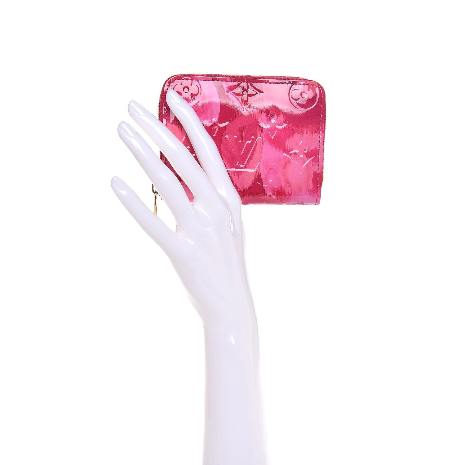 Louis Vuitton Vernis Ikat Zippy Coin Purse Rose Indien 2 of 7