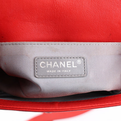 Chanel Calfskin Double Stitch Small Boy Flap Red 6 of 10