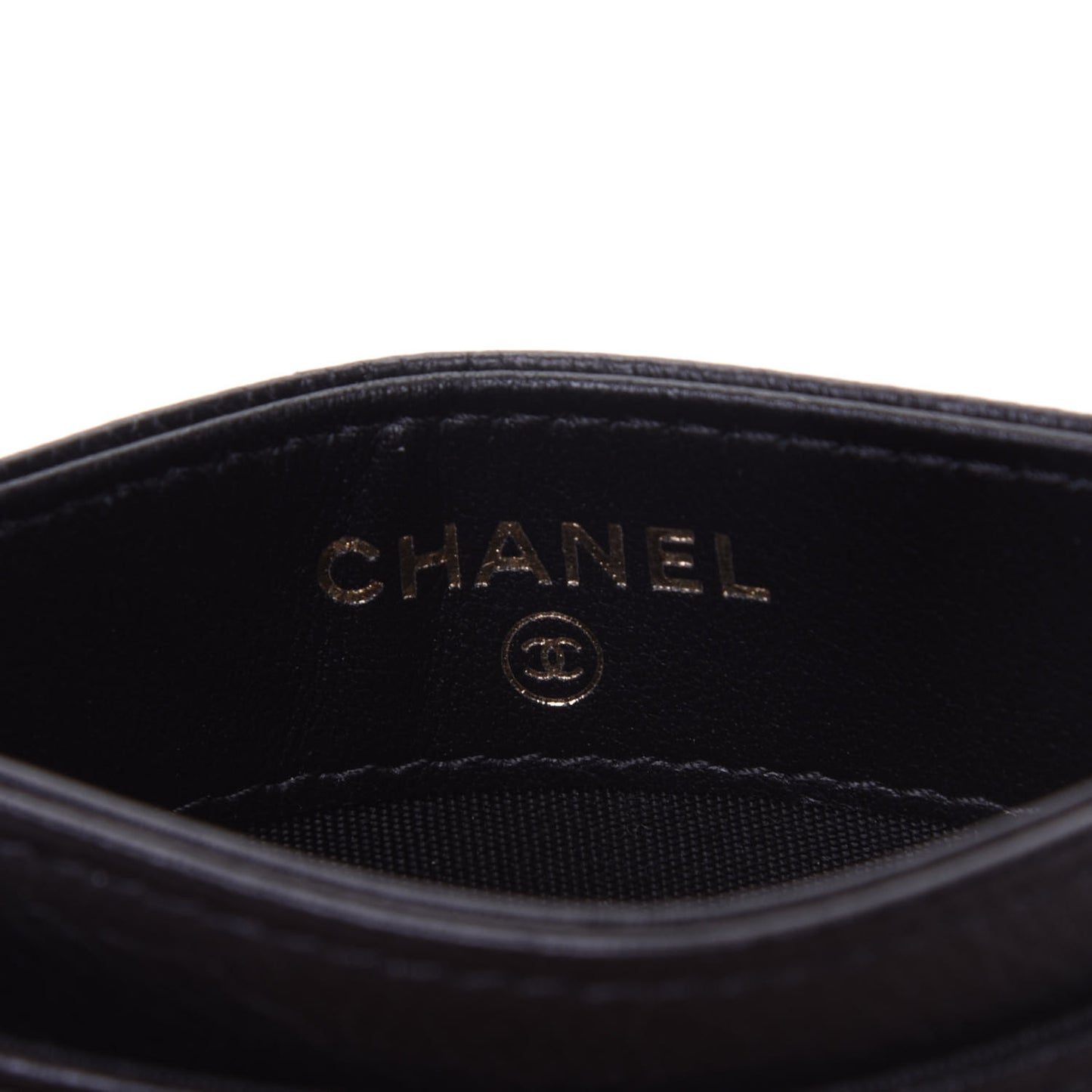 Calfskin CC Card Holder Black