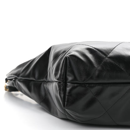 Chanel Shiny Calfskin Quilted Chanel 22 Black 10 of 11