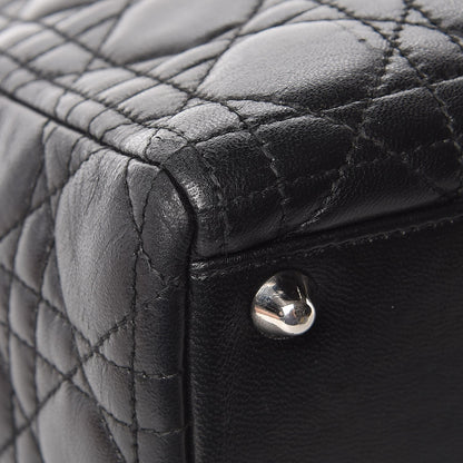Christian Dior Lambskin Cannage Large Lady Dior Black 11 of 13