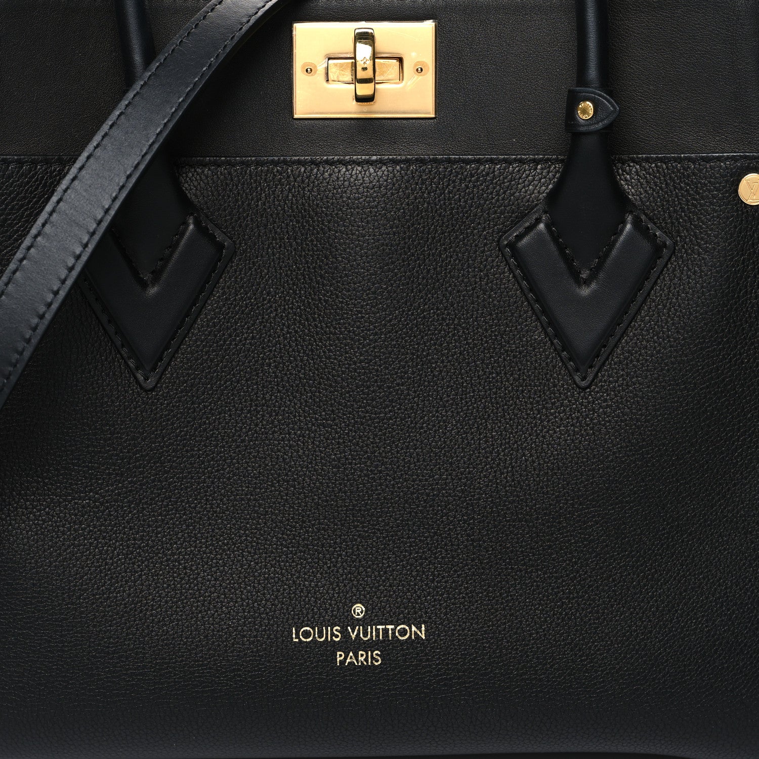 Louis Vuitton Calfskin Monogram Tufting On My Side Black 8 of 13