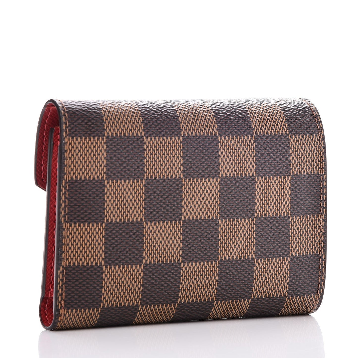 Damier Ebene Victorine Wallet Red