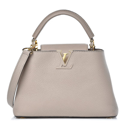 Louis Vuitton Taurillon Capucines BB Galet 1 of 9