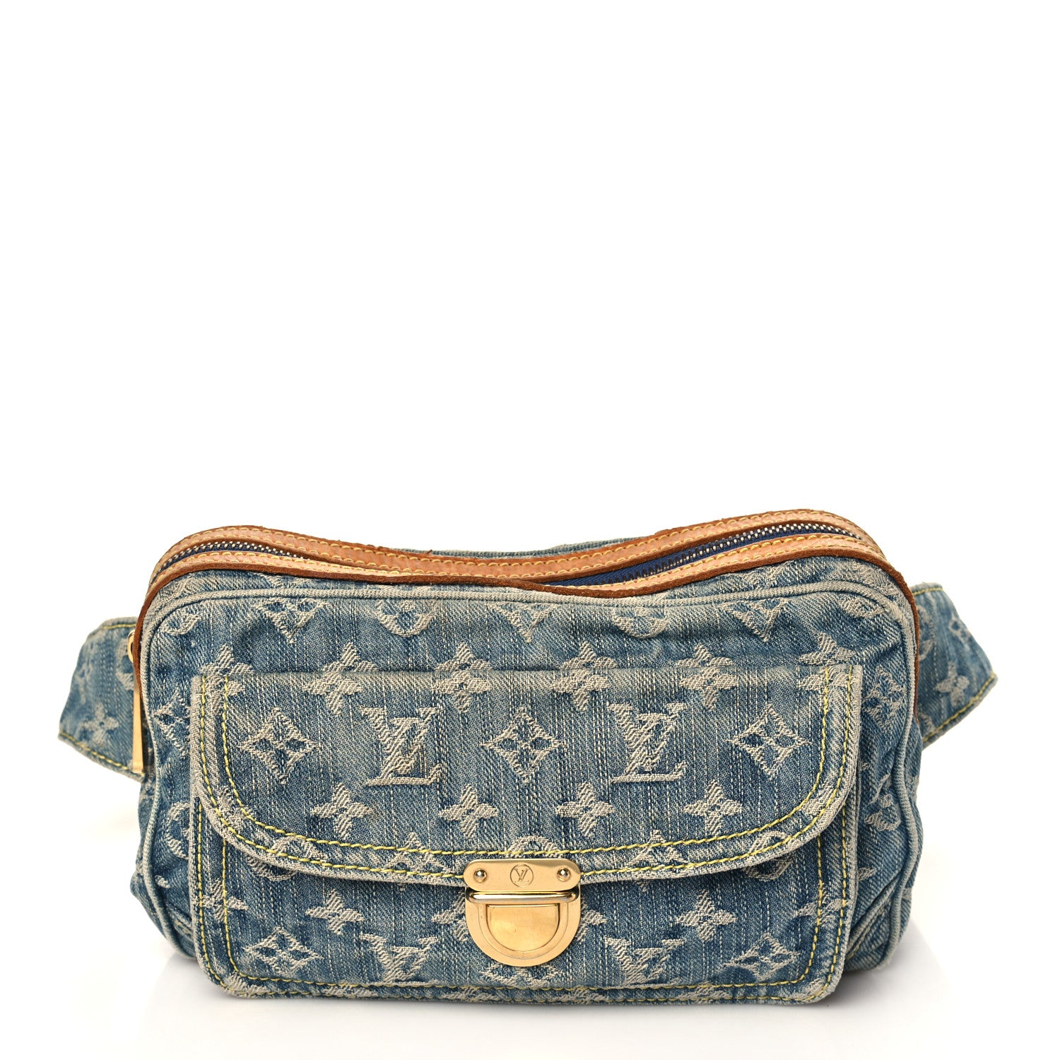 Louis Vuitton Monogram Denim Bum Bag Blue 1 of 13