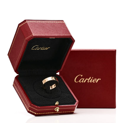 Cartier 18K Yellow Gold 3 Diamond 5.5mm LOVE Ring 62 10 5 of 5