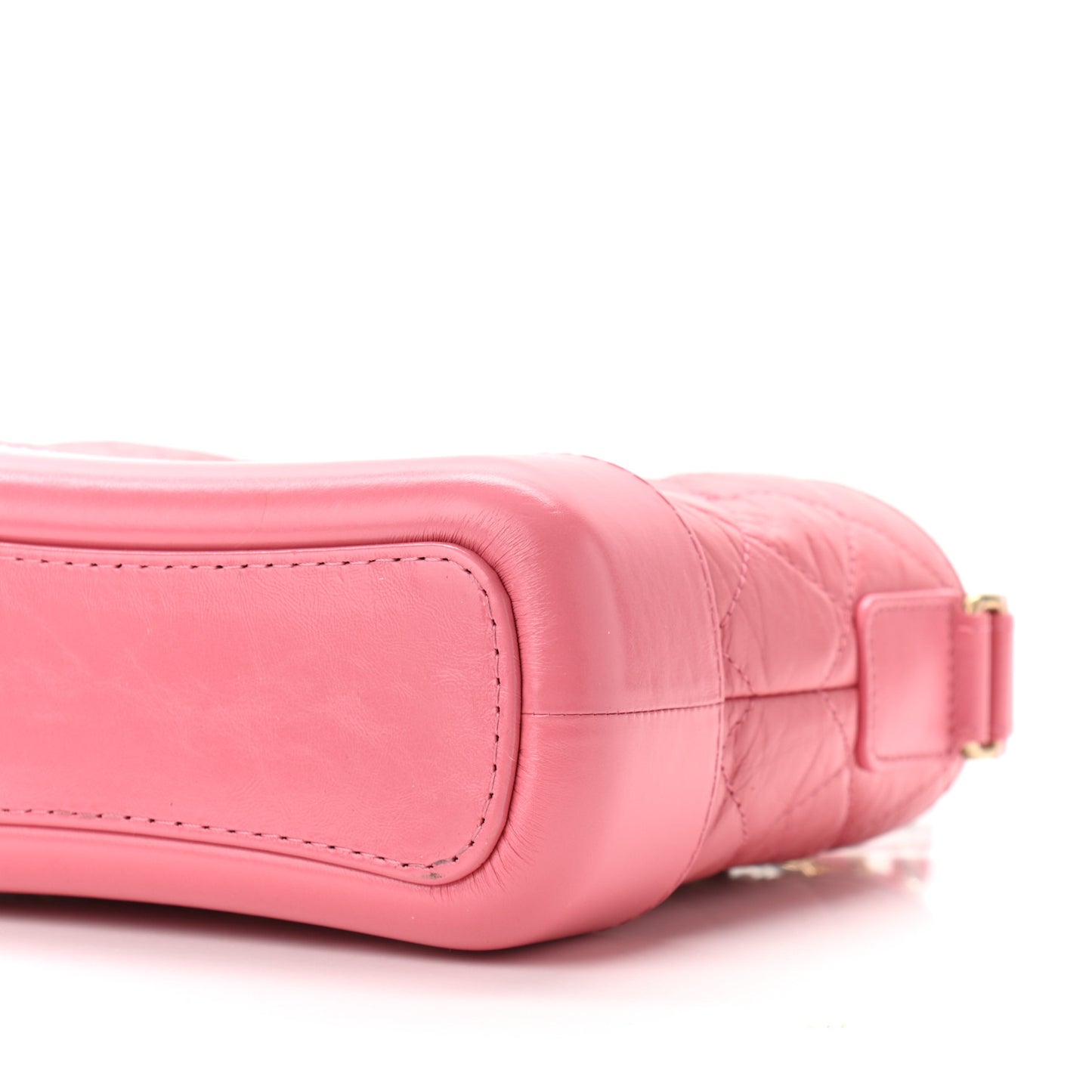Aged Calfskin Quilted Small Gabrielle Hobo Rose