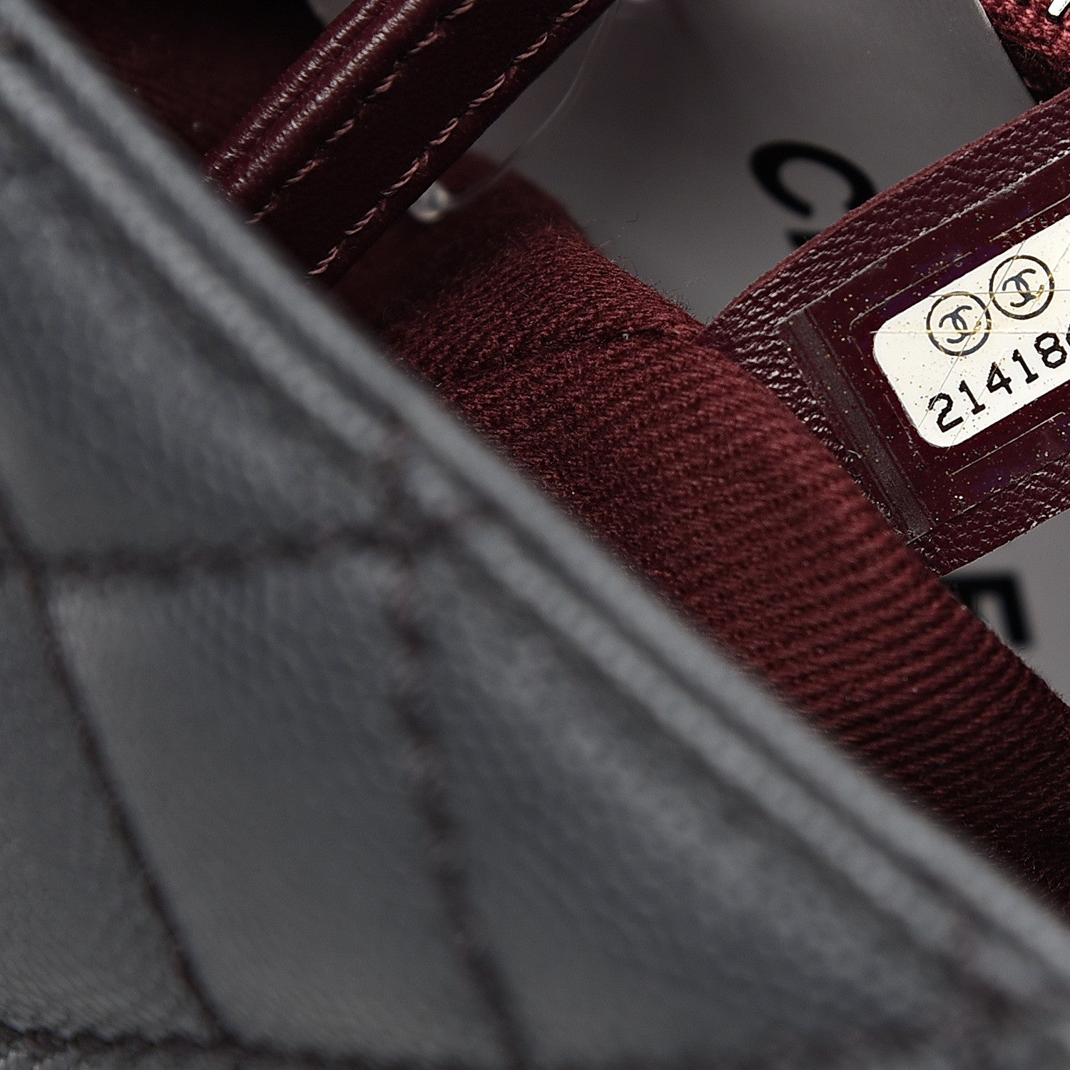 Chanel Caviar Quilted Small Coco Handle Flap Gray 6 of 11
