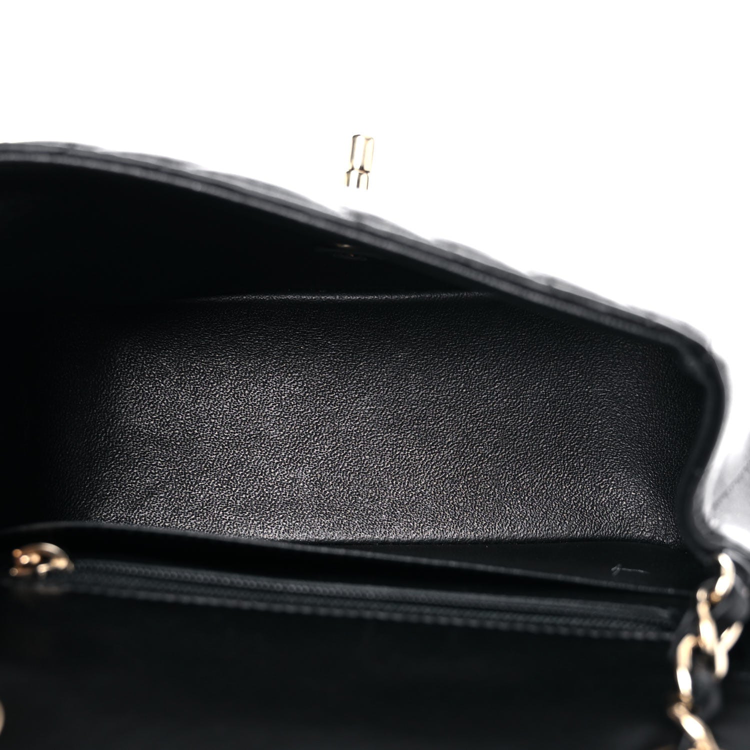 Chanel Lambskin Chevron Quilted Mini Square Flap Black 2 of 11