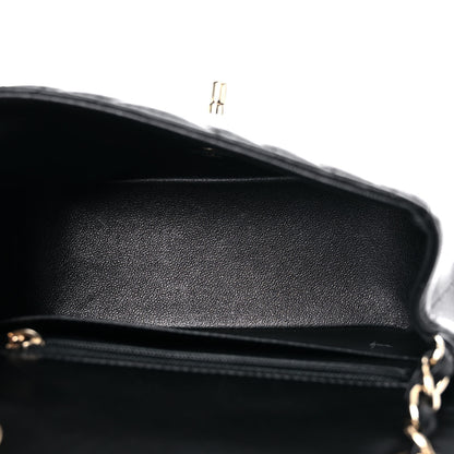 Chanel Lambskin Chevron Quilted Mini Square Flap Black 2 of 11