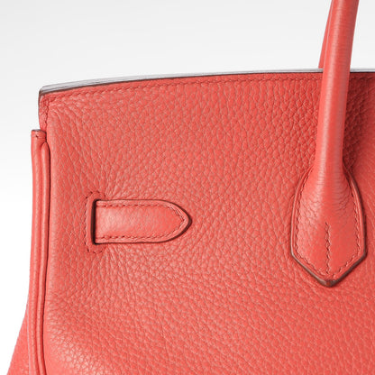 Hermes Taurillon Clemence Birkin 35 Bougainvillea 26 of 31