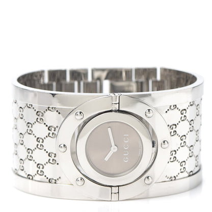 Gucci Stainless Steel 33mm Twirl Quartz Watch Brown 2 of 4