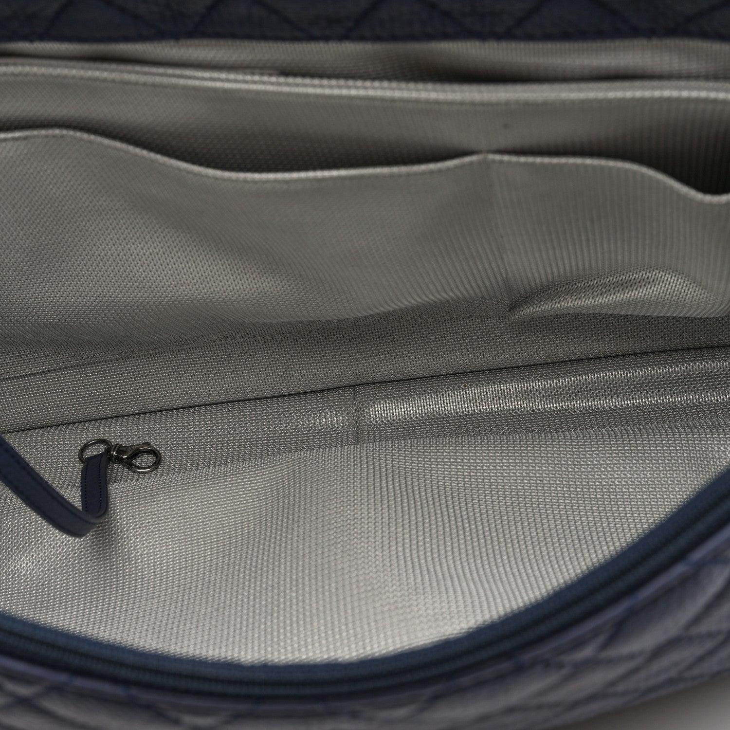 Chanel Calfskin Quilted XXL Travel Flap Bag Navy Navy 5 of 10