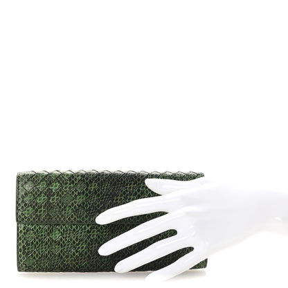 Bottega Veneta Ayers Intrecciato Continental Wallet Green 2 of 7