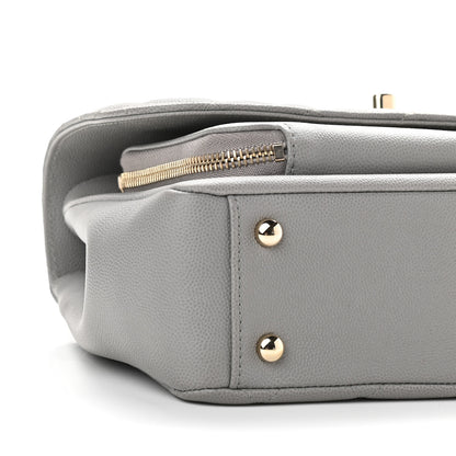 Chanel Caviar Quilted Medium Business Affinity Flap Grey 8 of 9