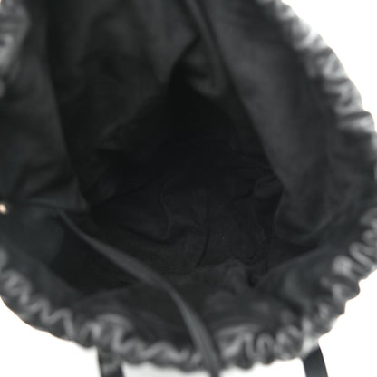 Saint Laurent Linen Canvas Teddy Shopping Bag Black 6 of 9