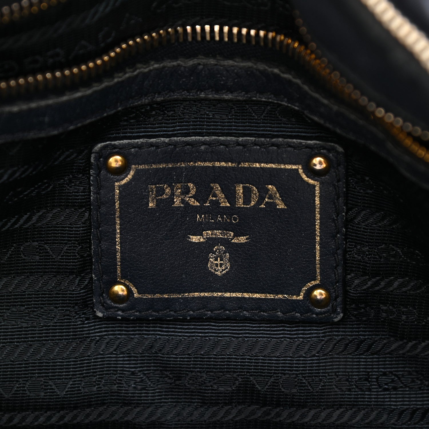 Prada Tessuto Nylon Nappa Gaufre Shopping Satchel Black 6 of 13
