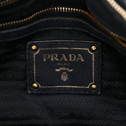 Prada Tessuto Nylon Nappa Gaufre Shopping Satchel Black 6 of 13