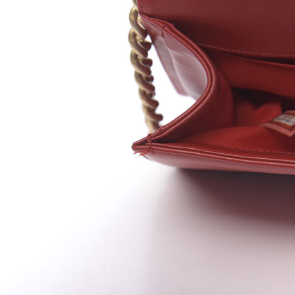 Chanel Lambskin Quilted Medium Boy Flap Red 7 of 13