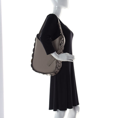 Chloe Small Grain Smooth Calfskin Medium Darryl Hobo Motty Grey 2 of 10