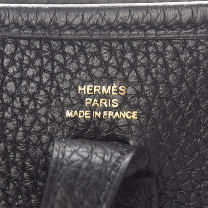 Hermes Taurillon Clemence Evelyne TPM Black 6 of 9