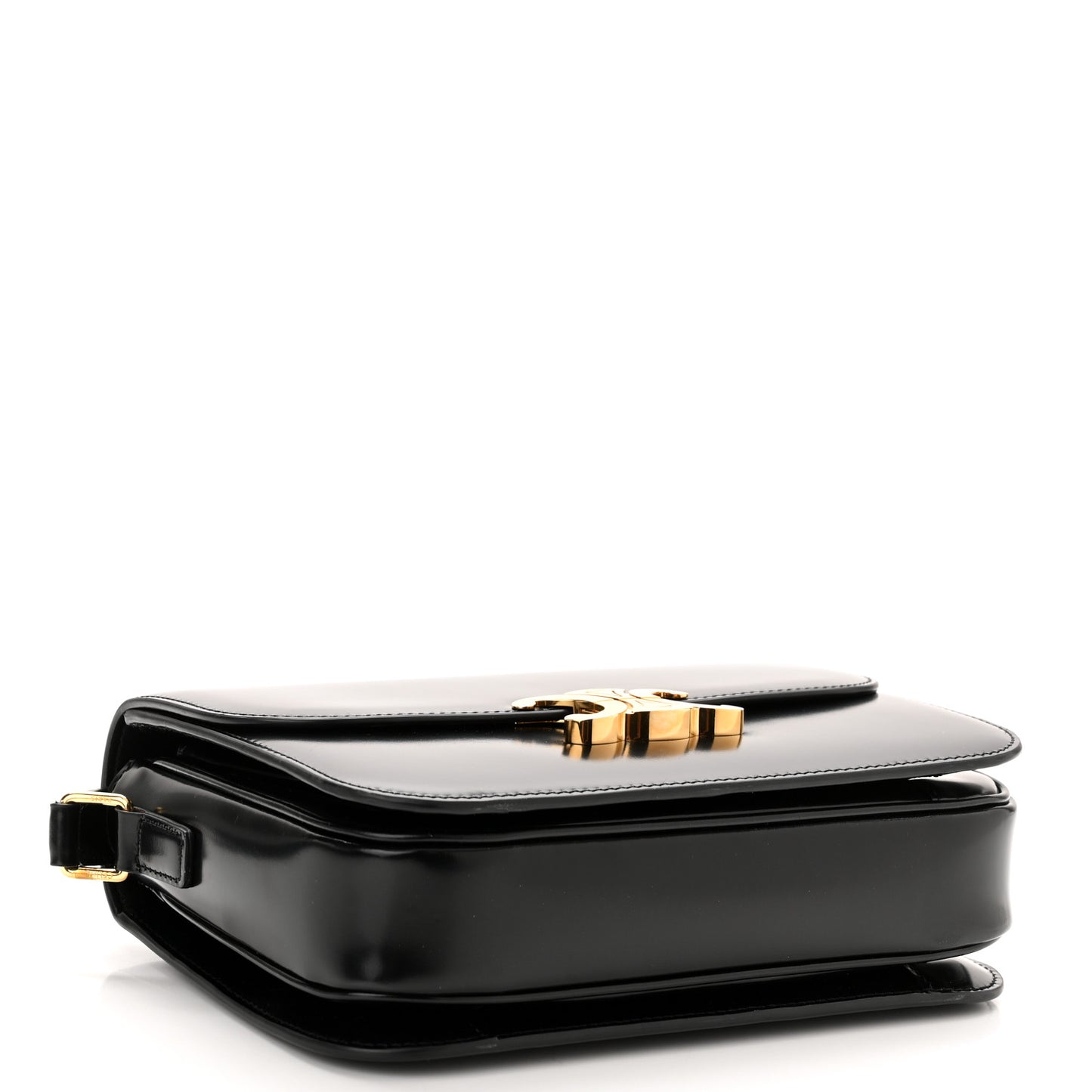 Shiny Calfskin Medium Triomphe Black