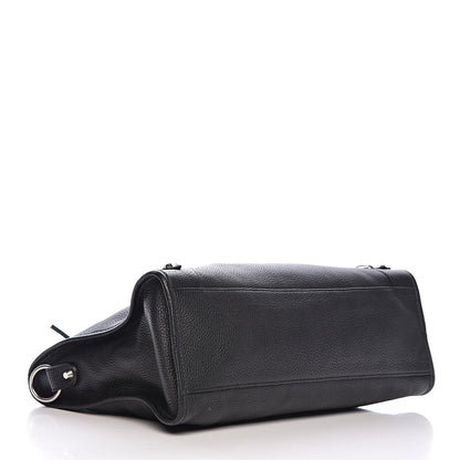 Balenciaga Vibrato Calfskin Classic Silver Hardware City Black 4 of 10
