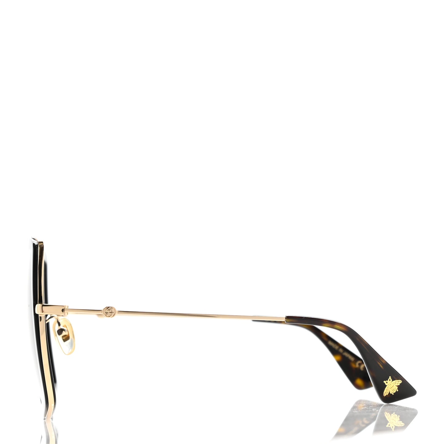 Acetate Oversize Square Frame GG0106S Sunglasses Black