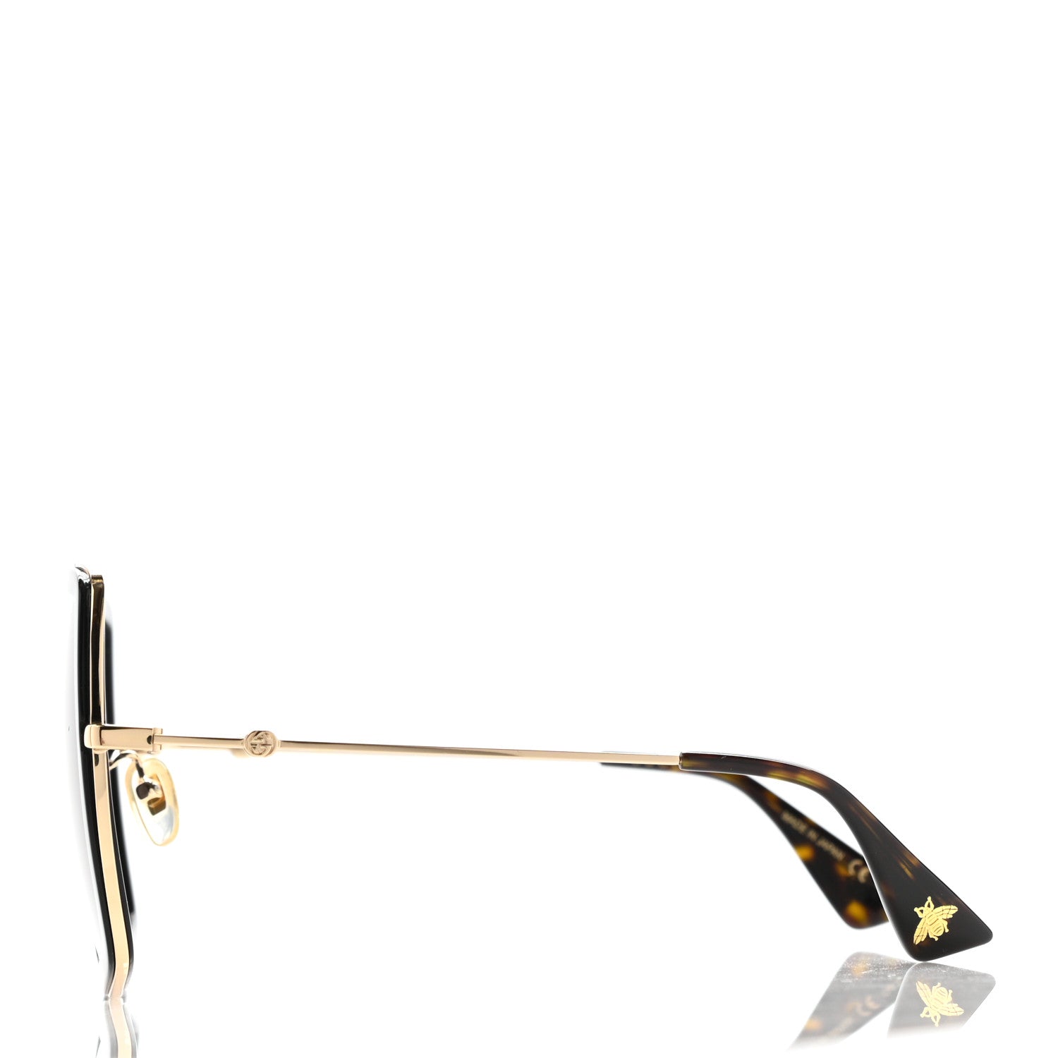 Gucci Acetate Oversize Square Frame GG0106S Sunglasses Black 3 of 12