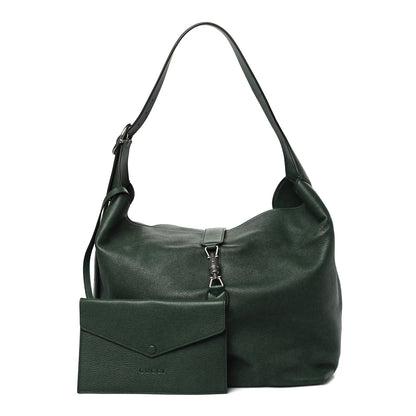 Gucci Amour Grane Calfskin Medium Jackie 1961 Crossbody Bag Green 2 of 8