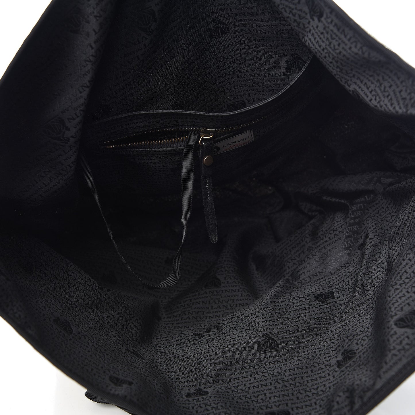 Canvas Face Printed Shopper Tote Black White