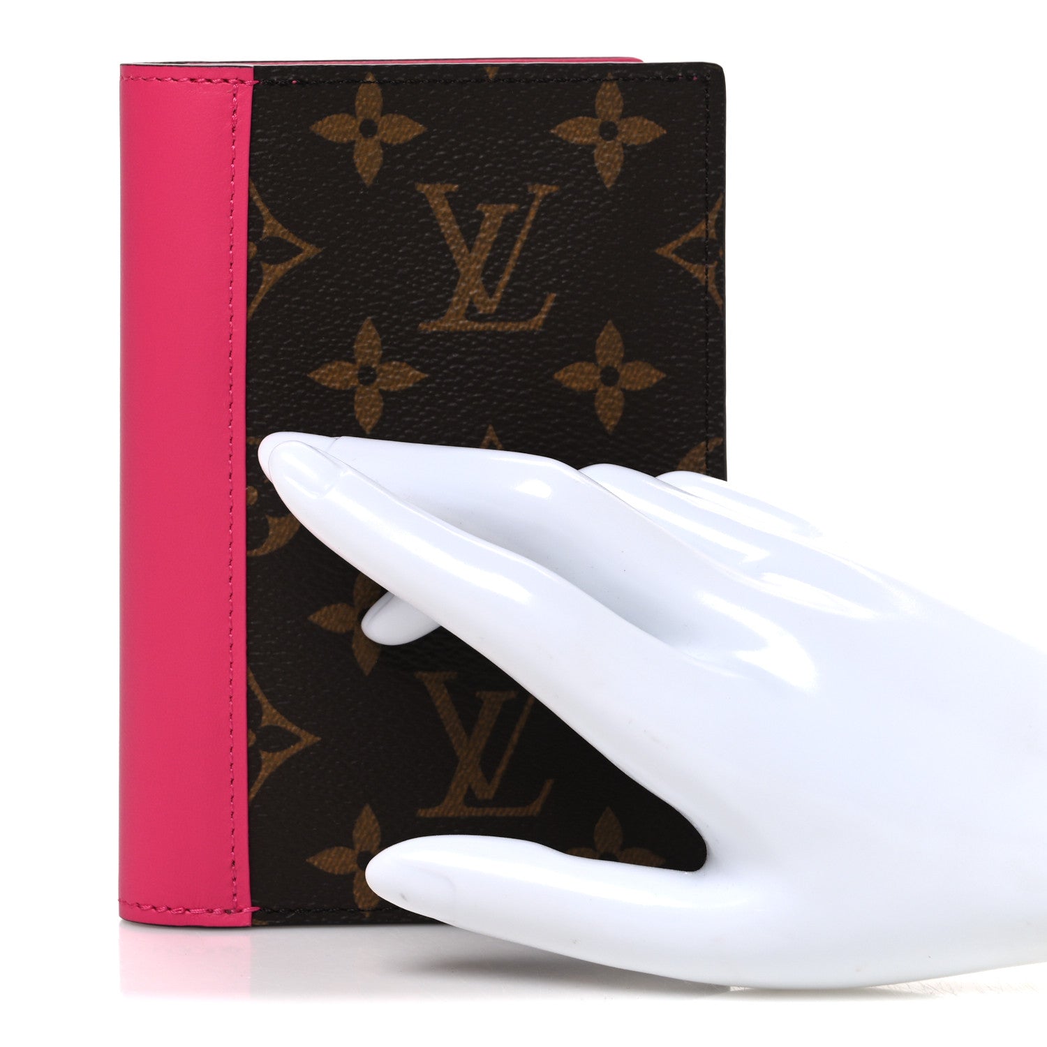Louis Vuitton Monogram Macassar Passport Cover Fuchsia 2 of 6
