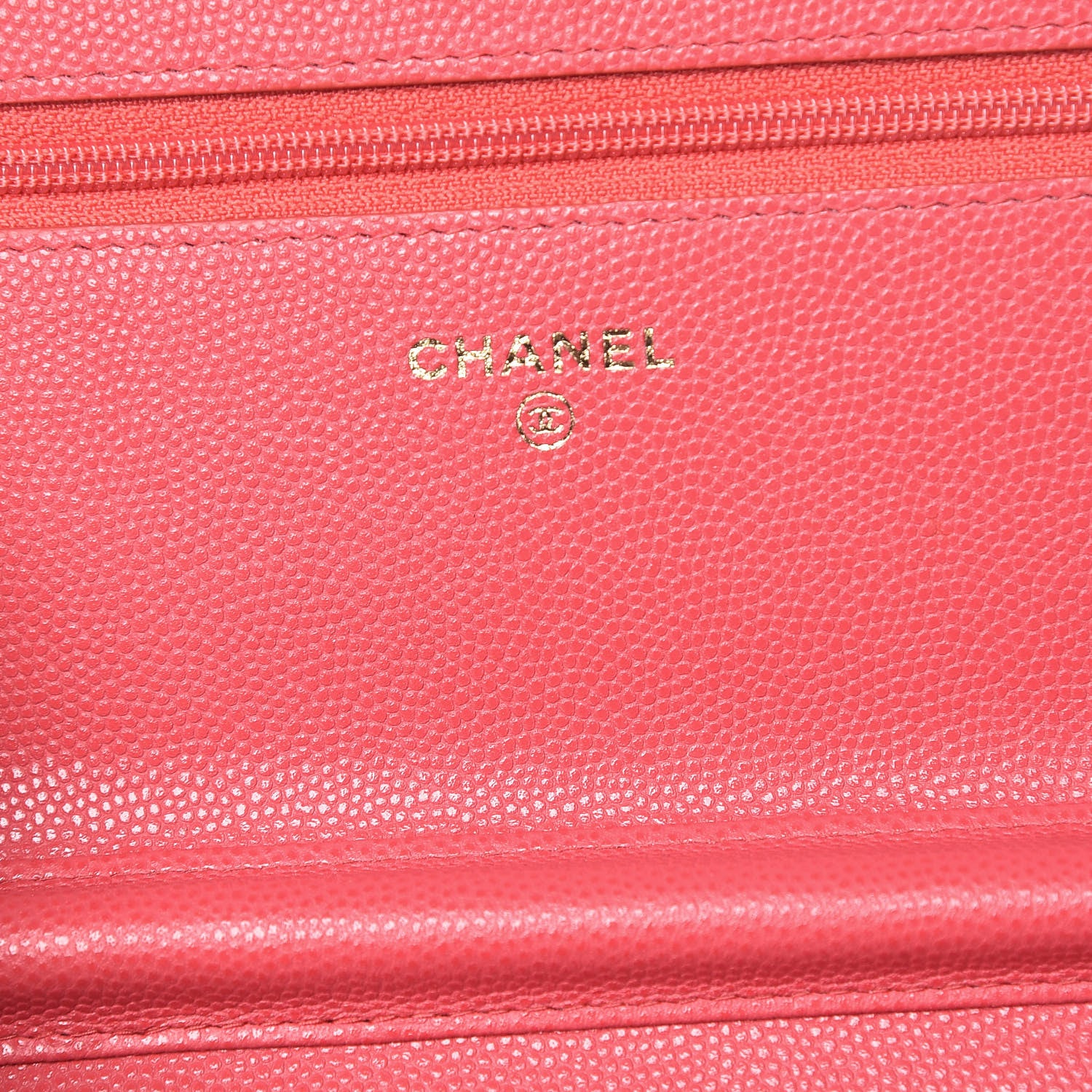 Chanel Caviar Quilted Wallet On Chain WOC Dark Pink 6 of 11