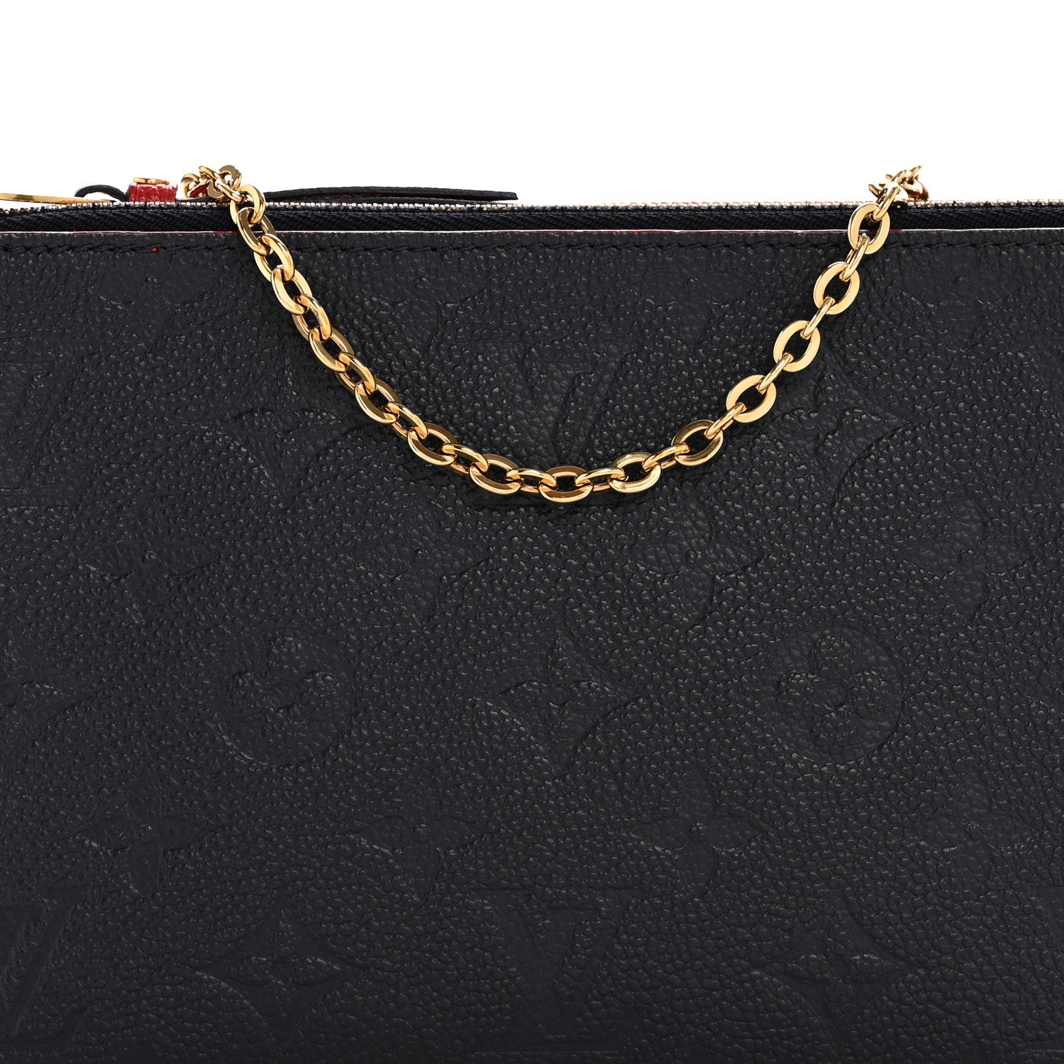 Louis Vuitton Empreinte Double Zip Pochette Marine Rouge 8 of 14