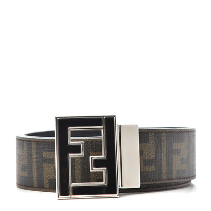 Fendi Zucca Spalmati FF Buckle Belt 95 38 Tobacco 1 of 5