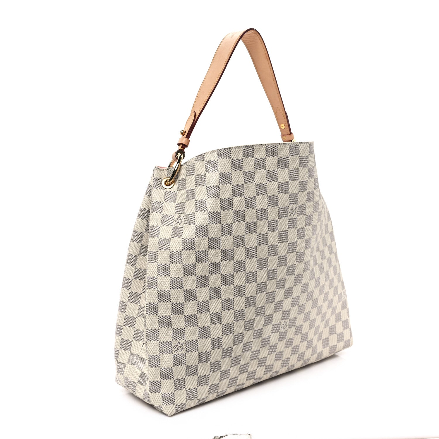 Louis Vuitton Damier Azur Graceful MM Rose Ballerine 3 of 11