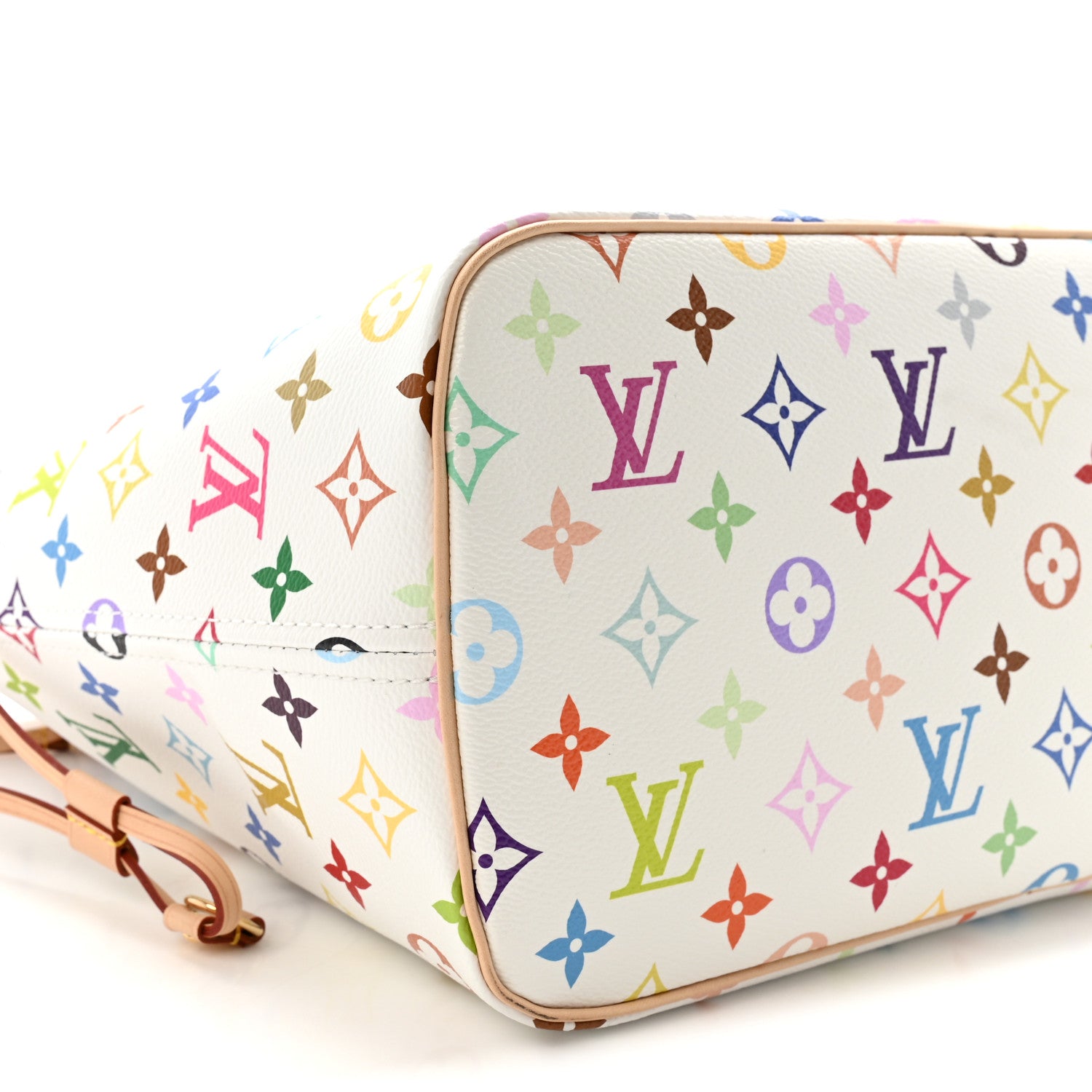 Louis Vuitton LV X TM Monogram Multicolor Neverfull MM White 9 of 10