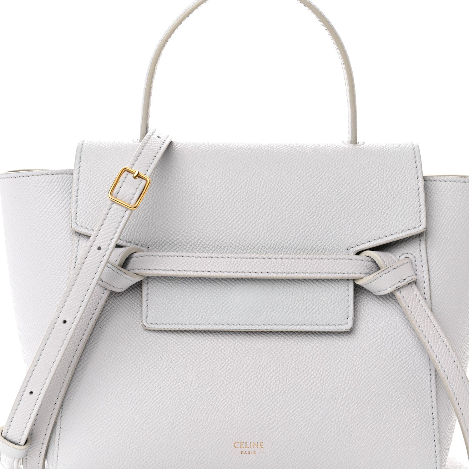 Celine Grained Calfskin Nano Belt Bag Mineral 7 of 12