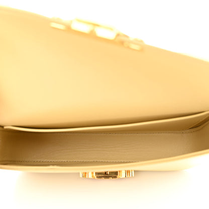 Celine Shiny Calfskin Triomphe Shoulder Bag Papyrus 5 of 11