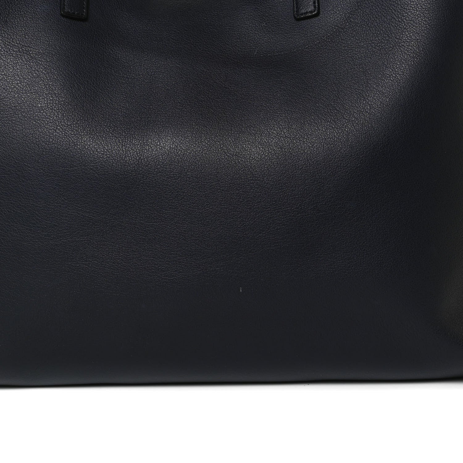 Saint Laurent Calfskin Large Shopping Tote Navy 15 of 17
