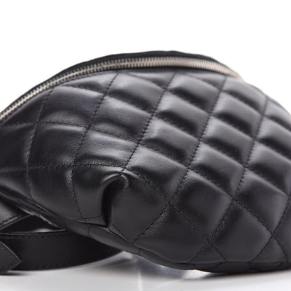 Chanel Grained Calfskin Quilted Waist Belt Bag Black 6 of 11